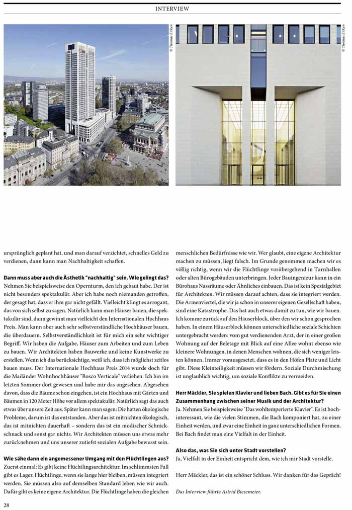 Interview mit dem Architekten Christoph Mäckler zum Nachlesen - Datei 3